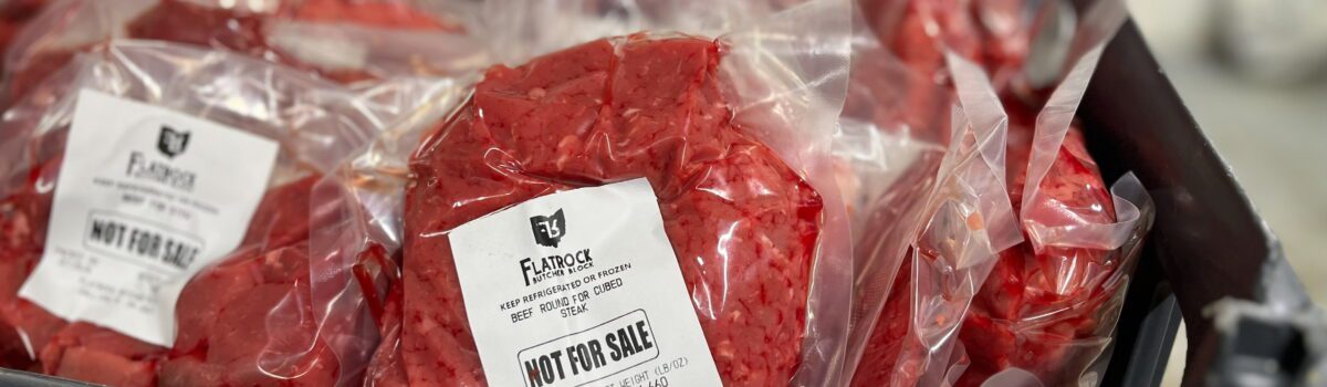 Flatrock labeled meat